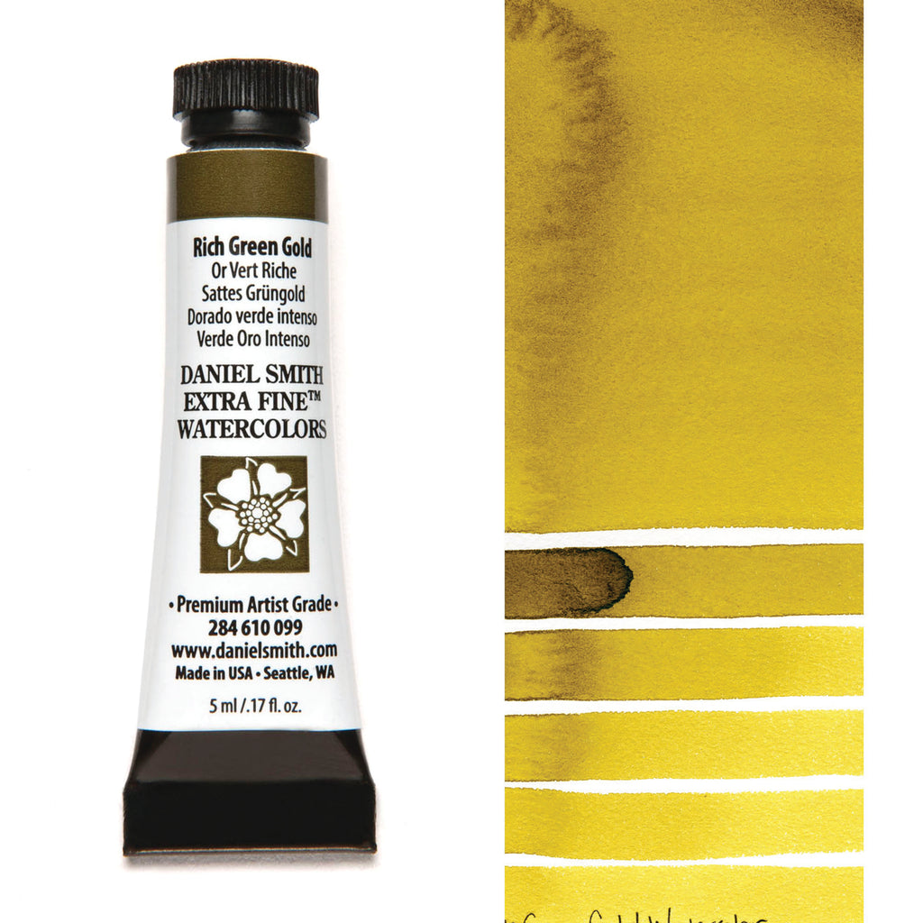 Daniel Smith Extra Fine Watercolours - 5ml - Rich Green Gold