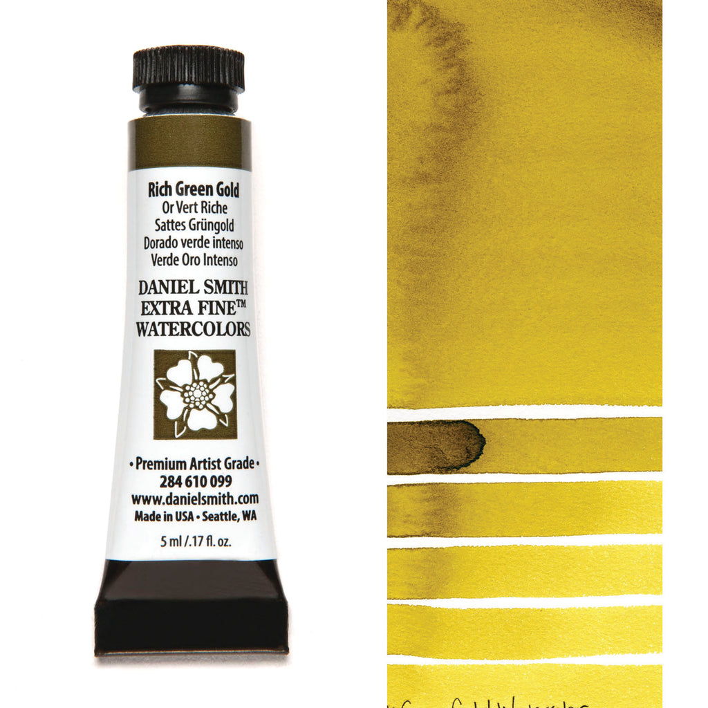 Daniel Smith Extra Fine Watercolours 5ml Rich Green Gold