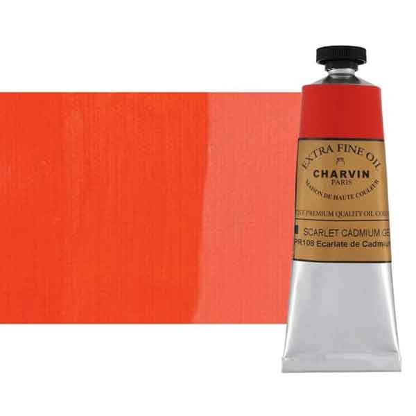 Charvin Extra Fine Artist OIl Paint Scarlet Cadmiun genuine