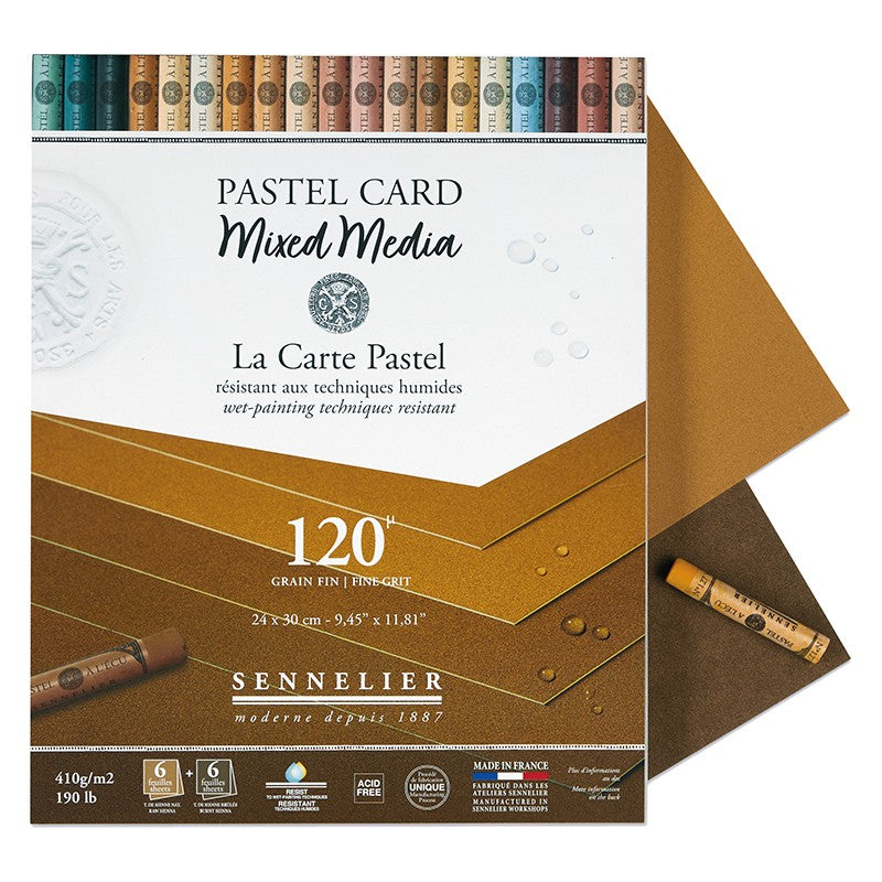 Sennelier Pastel Card Mixed Media Earth Tones 24x30cm