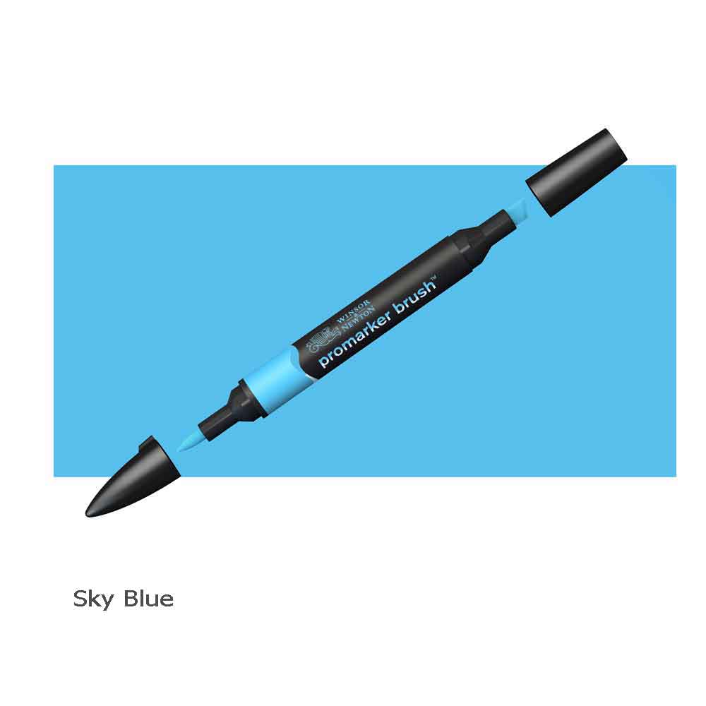 Winsor & Newton Pro Marker Brush Pen Sky Blue