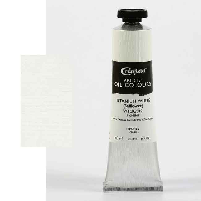 Cranfield Artist Oil Paints Titanium White Safflower