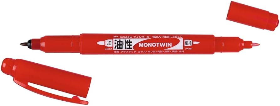 Tombow MonoTwin Oil Marker Red