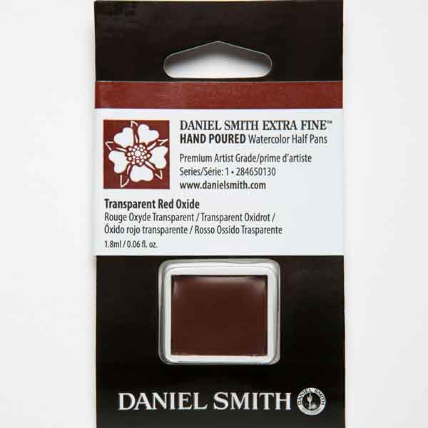 Daniel Smith Watercolours 1/2 pan Transparent Red Oxide