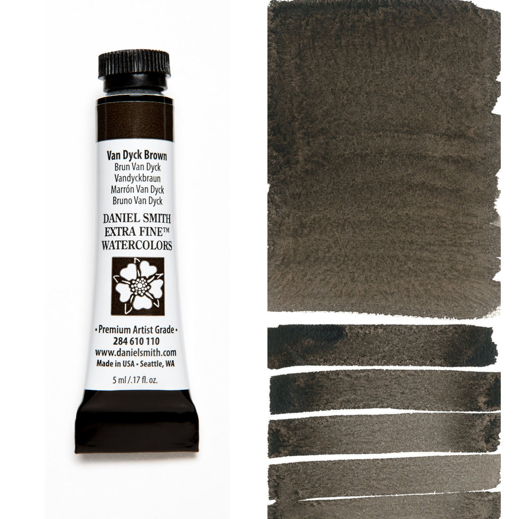 Daniel Smith Extra Fine Watercolours 5ml Van Dyck Brown