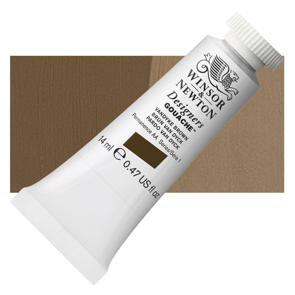 Winsor Newton Gouache14ml Van Dyke Brown