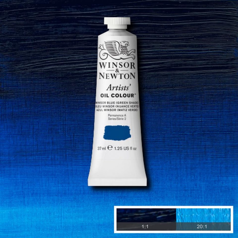 Winsor & Newton Artist Oil Paint Winsor Blue Green Shade