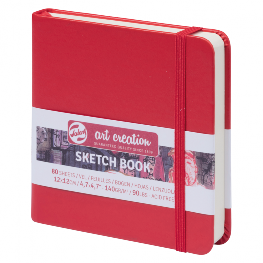 Royal Talens Art Creation Sketchbook 12x12cm Red