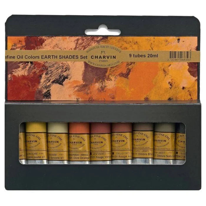 Charvin 20ml set of 9 Earth shades