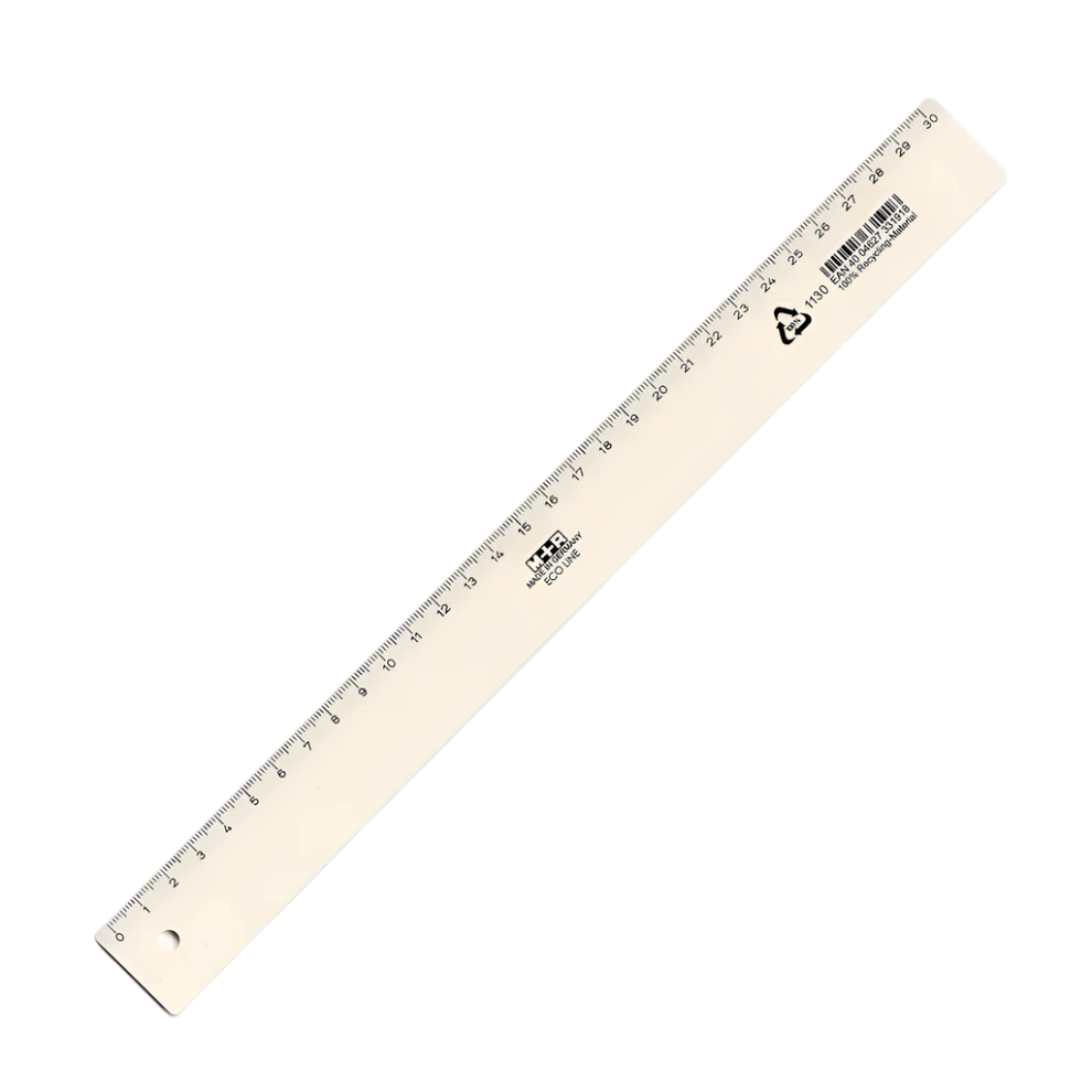 M+R Eco Line Recycled Plastic ruler 30cm