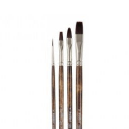 Soft bristle artist brushes are strong and highly flexible. Suitable for both Oil and Acrylic