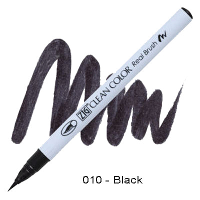 Kuretake Zig Clean Color Brush Pen 010 Black