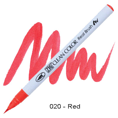 Kuretake Zig Clean Color Brush Pen 020 Red