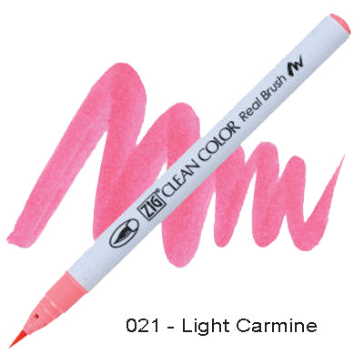 Kuretake Zig Clean Color Brush Pen 021 Light Carmine