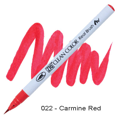 Kuretake Zig Clean Color Brush Pen 022 Carmine Red