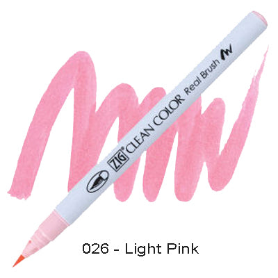 Kuretake Zig Clean Color Brush Pen 026 Light Pink