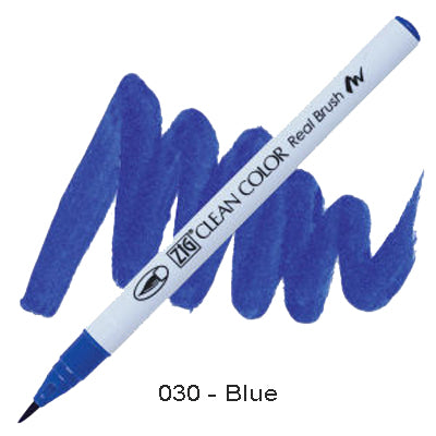 Kuretake Zig Clean Color Brush Pen 030 Blue