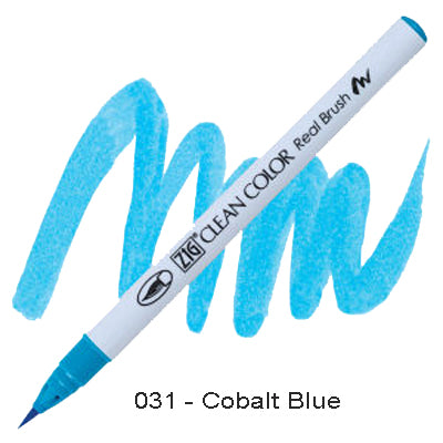 Kuretake Zig Clean Color Brush Pen 031 Cobalt Blue