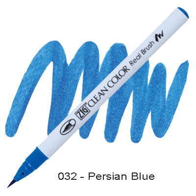 Kuretake Zig Clean Color Brush Pen 032 Persian Blue