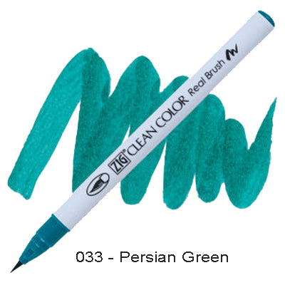 Kuretake Zig Clean Color Brush Pen 033 Persian Green