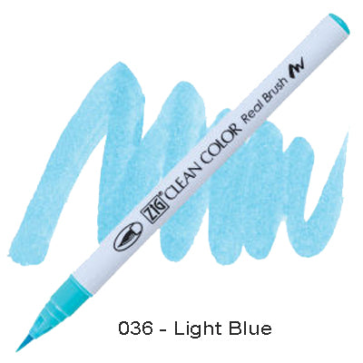 Kuretake Zig Clean Color Brush Pen 036 Light Blue