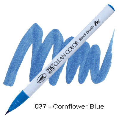Kuretake Zig Clean Color Brush Pen 037 Cornflower Blue