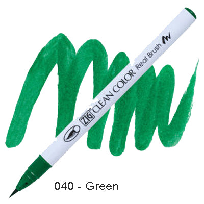 Kuretake Zig Clean Color Brush Pen 040 Green