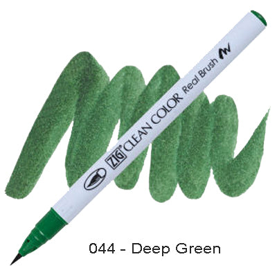 Kuretake Zig Clean Color Brush Pen 044 Deep Green