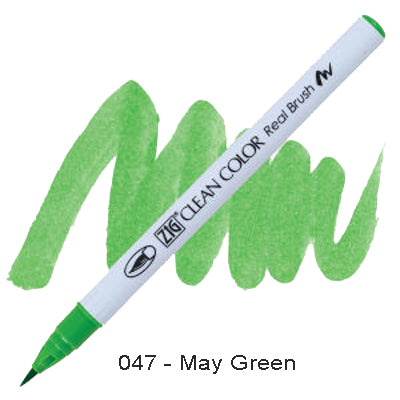 Kuretake Zig Clean Color Brush Pen 047 May Green