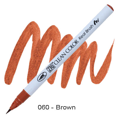 Kuretake Zig Clean Color Brush Pen 060 Brown