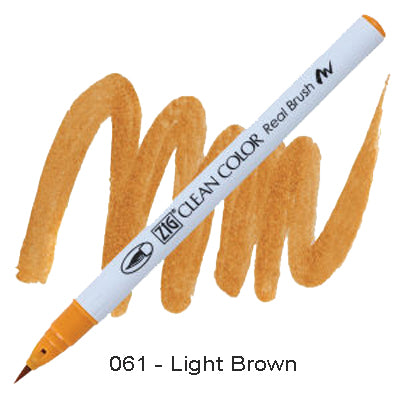 Kuretake Zig Clean Color Brush Pen 061 Light Brown