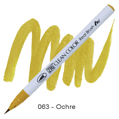 Kuretake Zig Clean Color Brush Pen 063 ochre