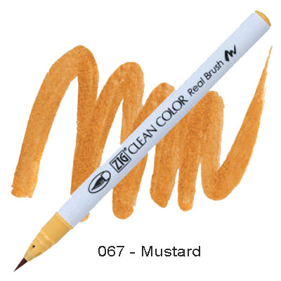 Kuretake Zig Clean Color Brush Pen 067 Mustard