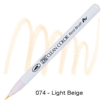 Kuretake Zig Clean Color Brush Pen 074 Light Beige