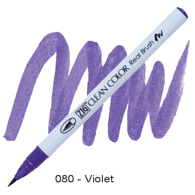 Kuretake Zig Clean Color Brush Pen 080 Violet