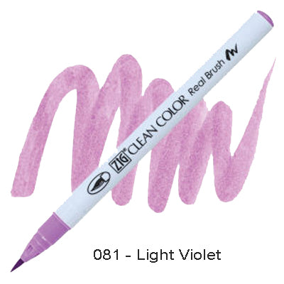 Kuretake Zig Clean Color Brush Pen 081 Light Violet