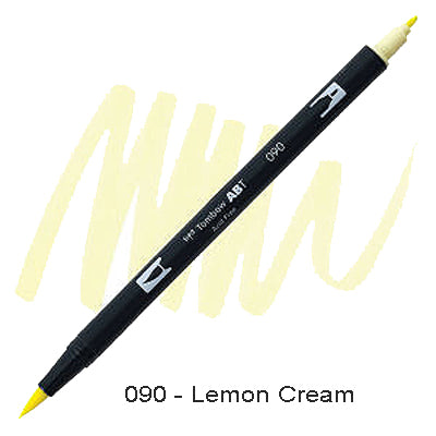Tombow Dual Tip Pen 090 Lemon Cream