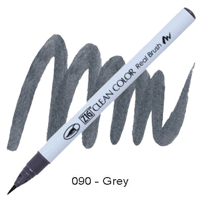 Kuretake Zig Clean Color Brush Pen 090 Grey