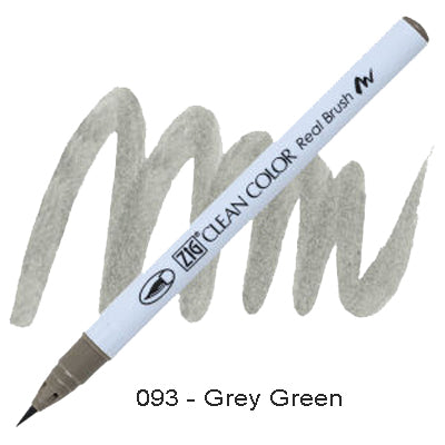 Kuretake Zig Clean Color Brush Pen 093 Grey Green