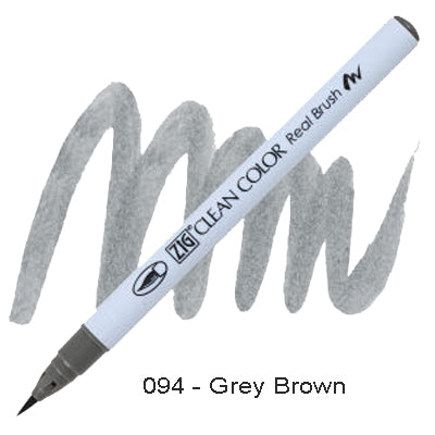 Kuretake Zig Clean Color Brush Pen 094 Grey Brown