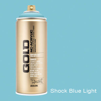 Montana Gold Spray Paint Shock Blue Light