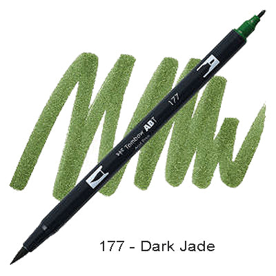 Tombow Dual Tip Pen 177 Dark Jade