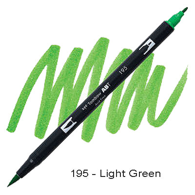Tombow Dual Tip Pen 195 Light Green