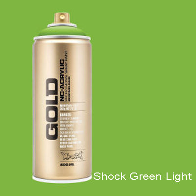 Montana Gold Spray Paint Shock Green Light