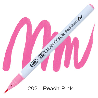 Kuretake Zig Clean Color Brush Pen 202 Peach Pink