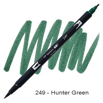 Tombow Dual Tip Pen 249 Hunter Green