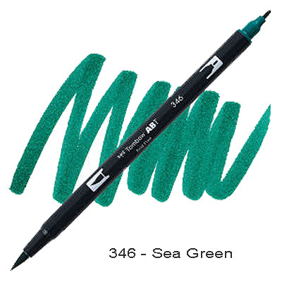 Tombow Dual Tip Pen 346 Sea Green
