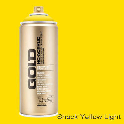 Montana Gold Spray Paint Shock Yellow Light