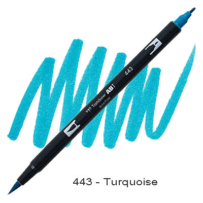 Tombow Dual Tip Pen 443 Turquoise