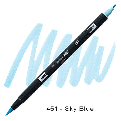 Tombow Dual Tip Pen 451 Sky Blue